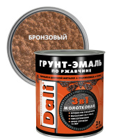 БРОНЗОВЫЙ  молотковая Грунт-Эмаль по ржавчине  2л Dali 20338 (3шт/234шт)