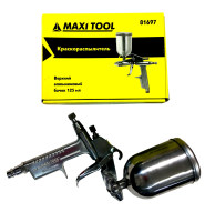 Краскораспылитель 81697 верхний алюминиевый бачок 125мл, диам.сопла 0,5мм (30шт в кор.) MaxiTool