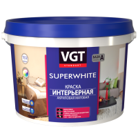 Супербелая краска ВД-АК 2180 интерьерная  влагостойкая  1,5 кг (6 шт/ 336 шт)  ВГТ 