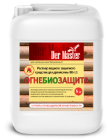 ОгнеБиоЗащита (С ИНДИКАТОРОМ)  5 кг для древесины 2 группа ББ-11 (+5 С) Der Master (1шт/96шт)