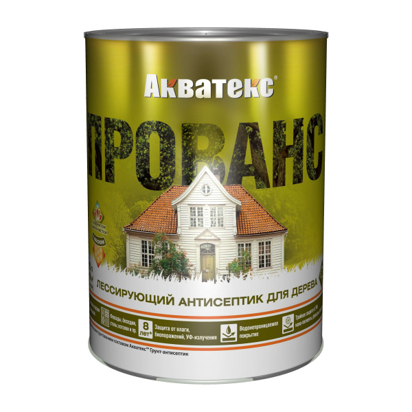 Акватекс ПРОВАНС лессирующий антисептик для дерева  0,75л  Тик 81937 (6шт/576шт)