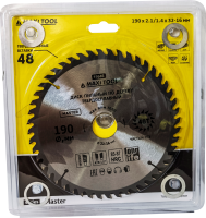 Диск пильный 190х48Тх32мм 19646 по дереву, 85-87HRC адаптеры 16/20/22/25/30 (50шт/кор)MaxiTool