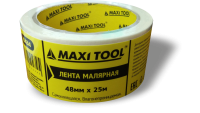 Малярная лента 19434 48мм*25м на бумажной основе 120mic  (1/36) MaxiTool