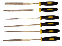 Надфили 56492 с алмаз.обработ.с двухкомп.руч 6 шт в наб. 3*140*6 (SCT61160) (6 уп/200 кор) Maxi Tool