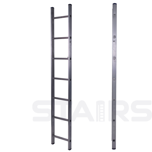 Лестница алюминиевая 1-секционная приставная AL107 (1,96 см) STAIRS