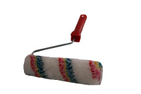 Валик (6*15*100) 19516 полиакрил 6 цветов с ручкой ворс 12мм (100шт/кор)MaxiTool