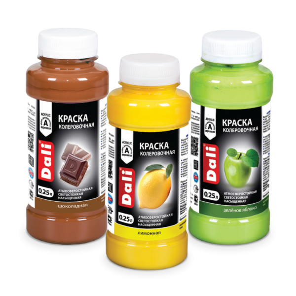 ШОКОЛАДНЫЙ  Краска колеровочная  0,25л DALI (20273) (12шт/1680шт)