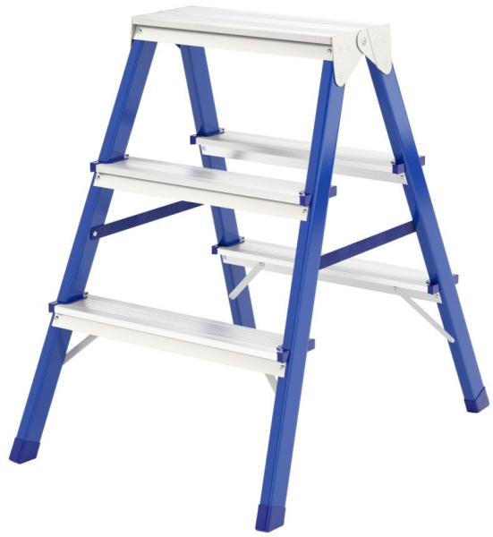 Лестница-стремянка стальная двухсторонняя 3-х ступ. CS203 (65 см) STAIRS