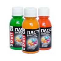 КРАСНАЯ  паста колерная универс.  0,1кг Dali (20352) (8шт/3072шт)