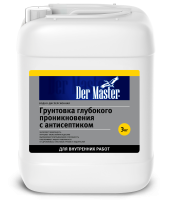 Грунт ВНУТР. раб. глубокого проник. с антисептиком  3 кг DERMASTER (62250) (1шт/160шт)