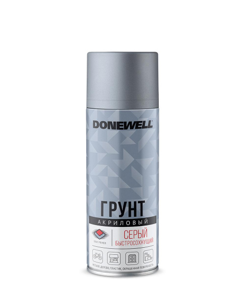 Грунт универсальный акриловый СЕРЫЙ DONEWELL  DW-2101 520мл  (12шт)
