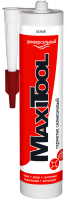 Герметик силиконовый универсальный белый MaxiTool 240мл (MXTSU23-1) (12шт)