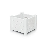 Кашпо Provence квадратное 43*43 (белый) 663 Эльфпласт (1шт)