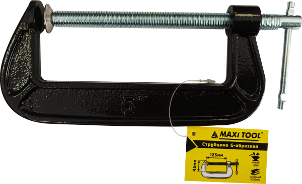 Струбцина G-образная  89094  125х45мм  (1/60) MaxiTool