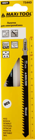 T544D Полотна д/эллобз быстр прям рез древес 19571 3шт/наб 4*125*152мм(25/100)MaxiTool