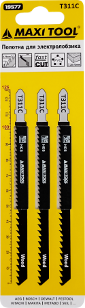 T311C Полотна д/эллобз быстр прям рез древес 19577 3шт/наб 2.75*100*126мм(10/100/600)MaxiTool