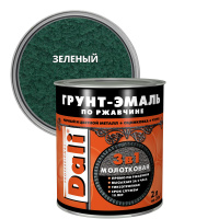 ЗЕЛЁНЫЙ  молотковая Грунт-Эмаль по ржавчине  2л Dali 20463 (3шт/234шт) 