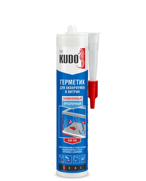 Герметик KUDO  для аквариумов и витрин прозрачный 280мл KSK-200 (12шт/1872шт)