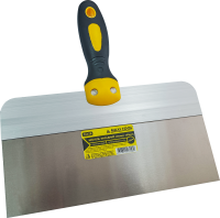 Шпатель нерж.сталь (250*100мм)  76158 с 2-х комп ручкой (круглая) высота раб 100 мм MaxiTool РФ (10)