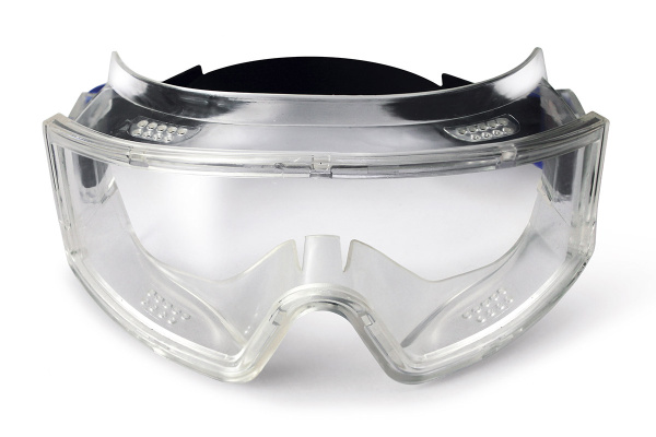 Очки защитные закрытого типа"панорама" 89790 с прямой вентиляцией РФ (1шт/100шт)