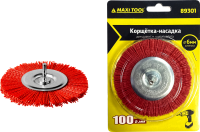 Щетка д/дрели плоская с/шпилькой  100*6мм 89301 нейлоновая (20/240) MaxiTool