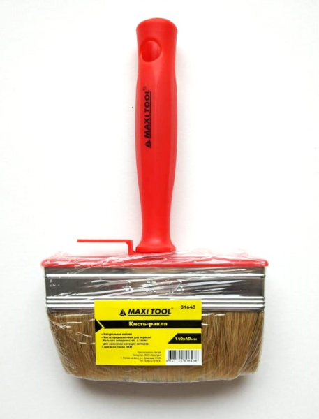 Ракля  140x40 81643 ворс 44мм Красная (6шт. в уп.) (96) MaxiTool