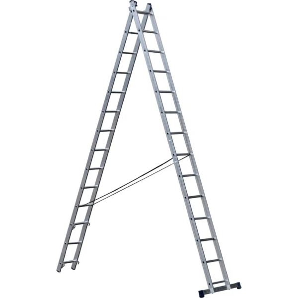 Лестница алюминиевая 2-х-секционная универсальная AL214 (393/673см) STAIRS