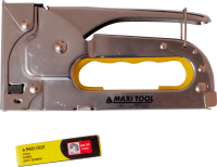 Степлер 18715 скоба 4-8мм нерегулируемый хромированный (6шт/48шт) MaxiTool