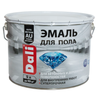 ЭМАЛЬ для ПОЛА  СЕРАЯ  (RAL 7040)  9л Dali 12317 (1шт/55шт)
