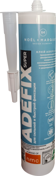Клей монтажный акриловый  белый Adefix Super катридж  300мл (12шт)  (204314)