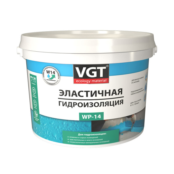 Эластичная гидроизоляция WP-14,  1,3кг (6шт/336шт)  37280 ВГТ