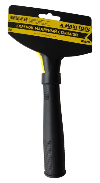 Скребок малярный 100*200*19мм, 81970,  пластиковая  ручка (1/150шт) MaxiTool