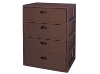 Комод прямоугольный "Elegance"  серо-коричневый  443 Эльфпласт