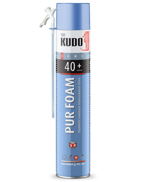 Пена монтажная полиуретановая всесезон HOME 40+ (от-10 до +35) 1000мл/700гр KUPH10U40+(12шт/840шт) 