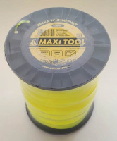 Леска триммерная квадрат 2.4мм*390м 18890 желтый (1/4шт) MaxiTool