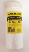 Защитная пленка 19129 2500мм*15м 10мкм с малярной лентой (1/36) MaxiTool