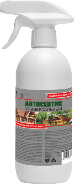 Антисептик универсальный против плесени и грибка DERMASTER (+5 С) 0,5л (63320) (1шт)