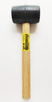 Киянка резиновая черная 19055  450г деревянная ручка (1/36шт) MaxiTool