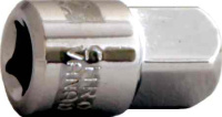 Переходник на 1/4" 56751 3/8", хромванадий(40) Der Master