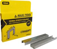 Скобы д/степлера Стандарт (тип 53) 0,7х11,3х 6мм 19565(1000шт/уп) (200уп/кор) MaxiTool
