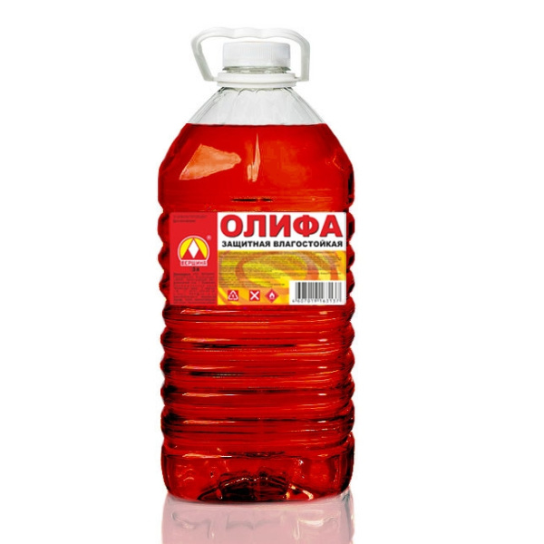 Олифа защитная влагостойкая 5л Вершина (пэт/т) (4/96)