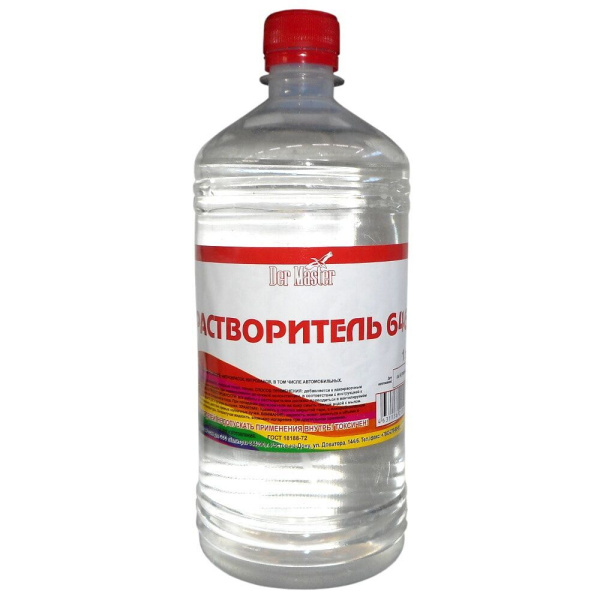 Растворитель 646 -  1л  (20шт/600шт) Der Master ТУ