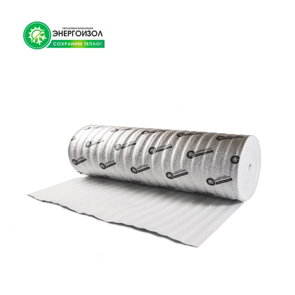 Энергоизол утеплитель с лавсаном металлизированный односторонний ПЛ2*120*25 (в рулоне 30 м2)