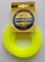 Леска триммерная квадрат 3мм* 15м 19057 (1/140шт) MaxiTool