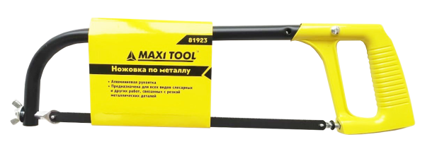 Ножовка по металлу 81923 300мм 24TPI алюминиевая рукоятка(48/12)MaxiTool