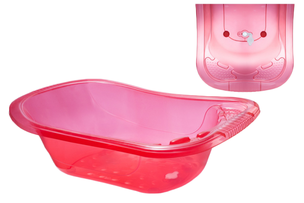 Ванна дет. со сливным клапаном розовая/коралловая 231 50л (5шт)