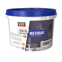 Черная матовая RAL 9005 Эмаль ВД-АК-1179 универсальная 2,5кг (4шт/168шт)  ВГТ