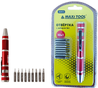 Набор Отвёртка 89465 со сменными битами, 10 предм. (48) MaxiTool