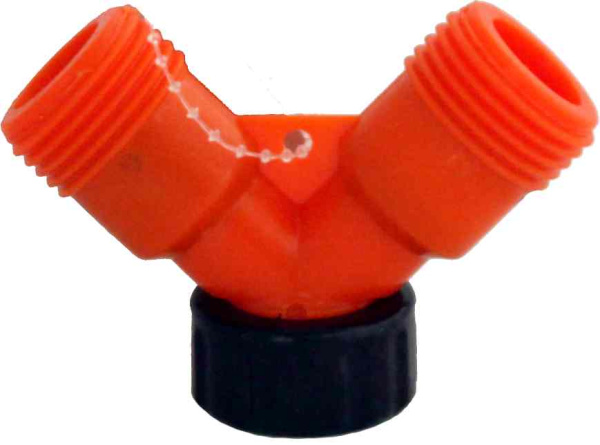 Соединитель  56327 Акция пластик.,2-хканальный,регулируемый,3/4"внешн.р.(GS6209)(200)(50)