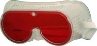 Очки 52800 пластиковые  защитные  КРАСНЫЕ HF103-2 (200)Дер Мастер